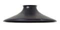 8" Dia. Satin Black Finish Spun Steel Saucer Shade, 2-1/4" Fitter