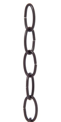 8 Gauge Steel Oval Chain, Antique Bronze Finish