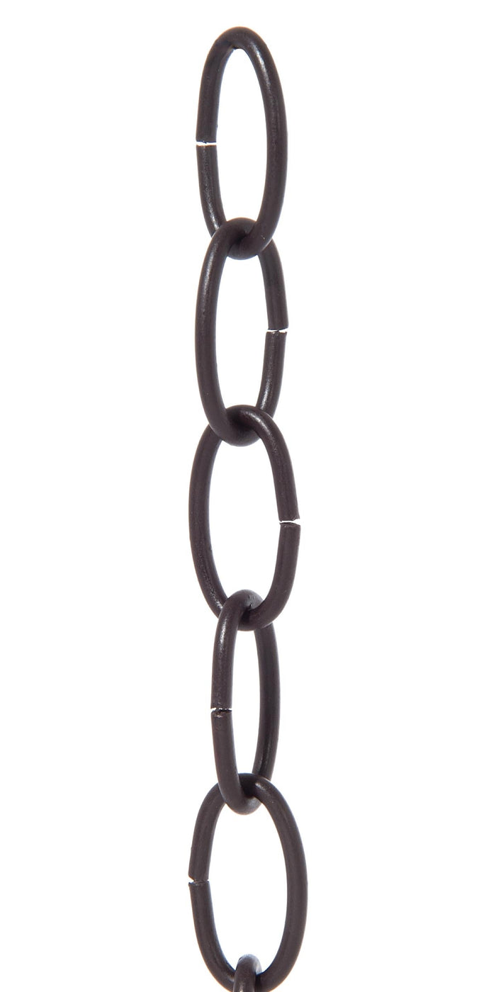 8 Gauge Steel Oval Chain, Antique Bronze Finish