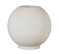8 inch Opal Glass Ball Shade, Cream Tint, 4 inch fitter