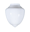 8" Opal Pendant Shade, Art Deco Style, 4 inch lip fitter