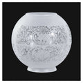 8" Satin Etched Ball Shade, Floral Scene (08503i)