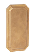 9-1/2 Inch Long Unfinished Die Cast Brass Backplate, No Center Hole