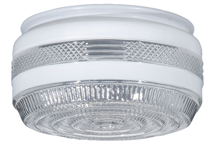 9-7/8" Fitter Disk Shaped Porch and Utility Glass Shade