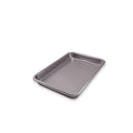 Rectangular baking tray on a white background