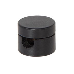 9/16 Inch Tall Satin Black Finish SVT Wire Gripper Swag Ceiling Strain Relief