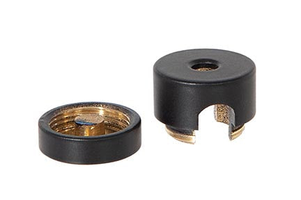 9/16 Inch Tall Satin Black Finish SVT Wire Gripper Swag Ceiling Strain Relief