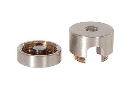 9/16 Inch Tall Satin Nickel Finish SVT Wire Gripper Swag Ceiling Strain Relief