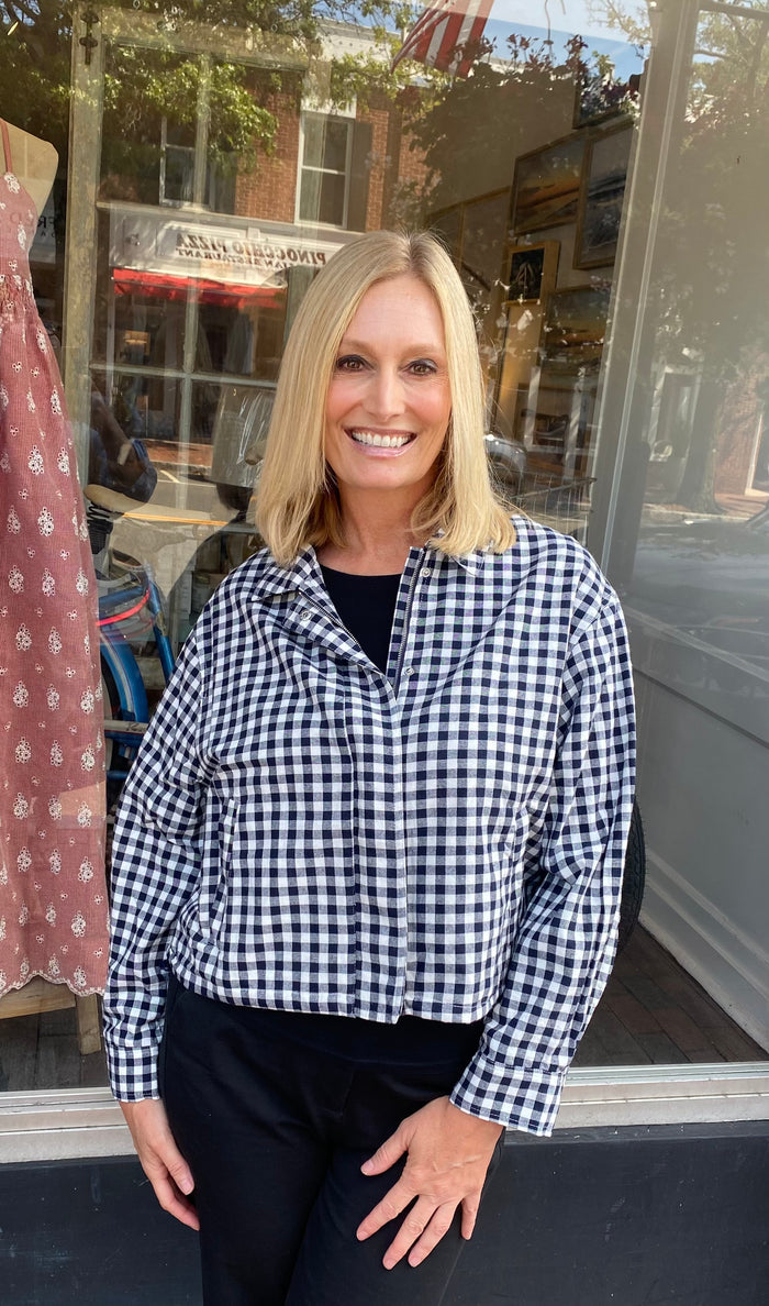 Gingham Zip Jacket