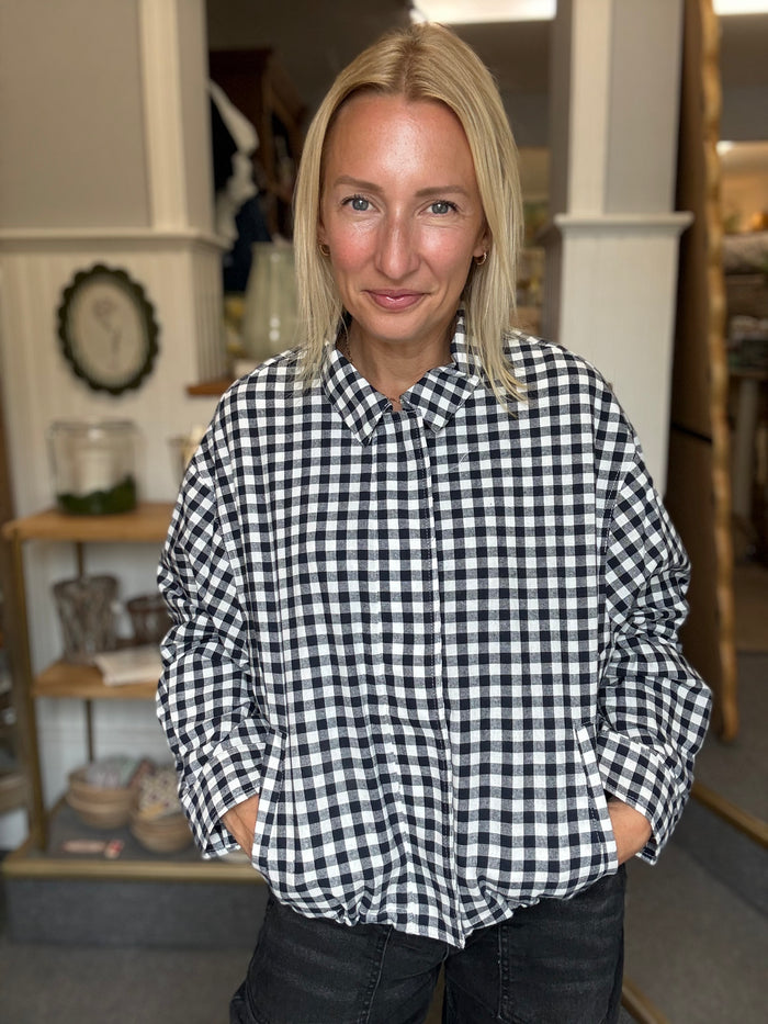 Gingham Zip Jacket
