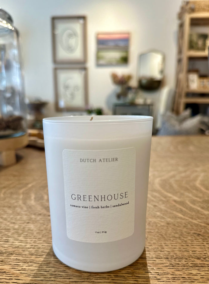 Greenhouse scented candle