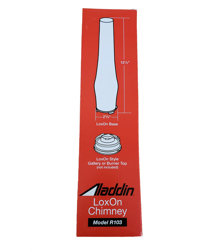 Aladdin Brand Lox-On Chimney, 2 5/8" Fitter, 12 3/4" Tall