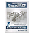 All American Pressure Cooker/Canners Owners Manual with Recipes on a white background