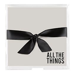 All The Things, loose note pad in acrylic holder