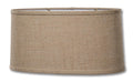 Almond Color Burlap Retro Oval Hardback