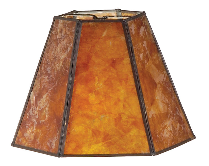 Amber Mica Panel Small Hexagon Shade