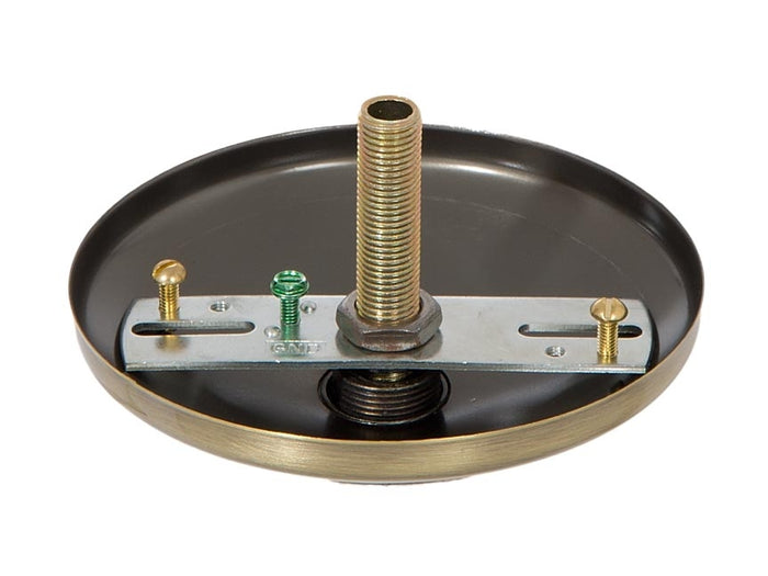 Antique Brass Finish, Modern Ceiling Canopy & Canopy Kit