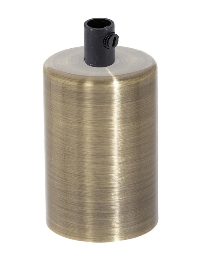 Antique Brass Finish Steel E-26 Lamp Socket Cup COMPLETE with Socket and Mounting Hardware