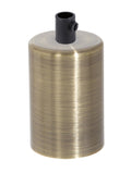 Antique Brass Finish Steel E-26 Lamp Socket Cup COMPLETE with Socket and Mounting Hardware