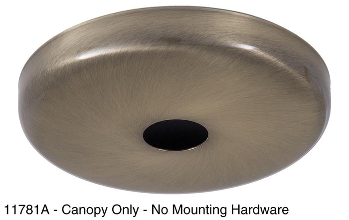 Antique Brass Finsh, Plain Rounded Ceiling Canopy Or Canopy Kit