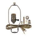 Antique Brass or Antique Bronze Finish Table Lamp Wiring Kit with Turn Knob Socket (30551A10)