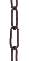 Antique Bronze Finish, 8 Gauge Straight Sided Oval Brass Lamp Chain