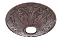 Antique Bronze Finish Cast Brass Screw Collar Canopy (11853B)