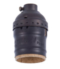 Antique Bronze Finish Keyless Brass Socket, No UNO Thread