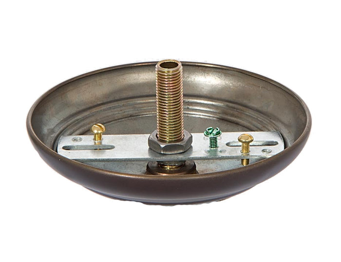Antique Bronze Solid Spun Brass Ribbed Canopy Kits