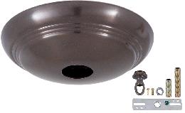 Antique Bronze Solid Spun Brass Ribbed Canopy Kits (11734B)
