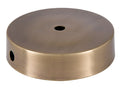 Antique Finish Disc Brass Lamp Base, Choice of Size 4 to 6" Dia.