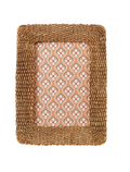 Antique Gold Woven Resin Photo Frame