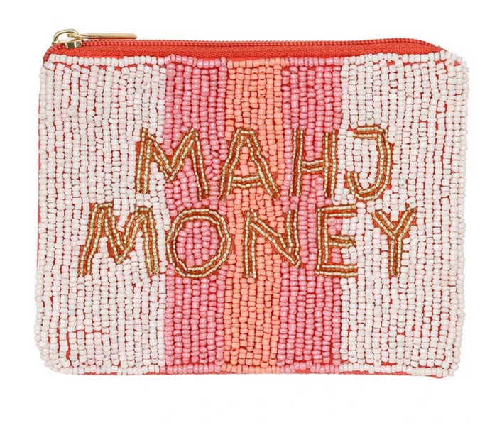 Beaded Pouch - Mahj Money