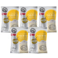 Set of 5 front view of Big Train Blended Coffee Frappe Mix Cake Batter displayed on a white background