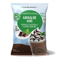 Front view of 3.5 lb Big Train blended ice coffee chocolate mint displayed on a white background