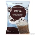 Front view of 3.5 lb bag Big Train Blended Ice Coffee Espresso packaging displayed on a white background