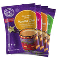 Set of 4 3.5 lb Bags Big Train Chai Tea Latte Mix Assorted Flavors displayed on a white background