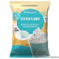 Front view of 3.5 lb bag Big Train Kidz Kreamz Blended Creme Cotton Candy displayed on a white background