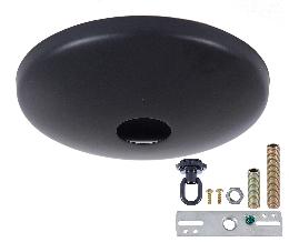 Black Finish, Modern Ceiling Canopy & Canopy Kit