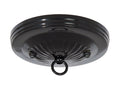 Black Finish Steel Ceiling Canopy Kit, 5-1/8" dia.