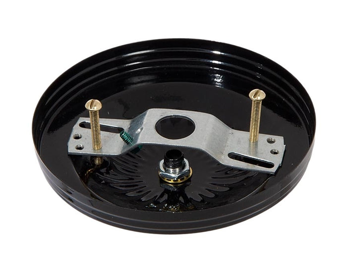 Black Finish Steel Ceiling Canopy Kit, 5-1/8" dia.