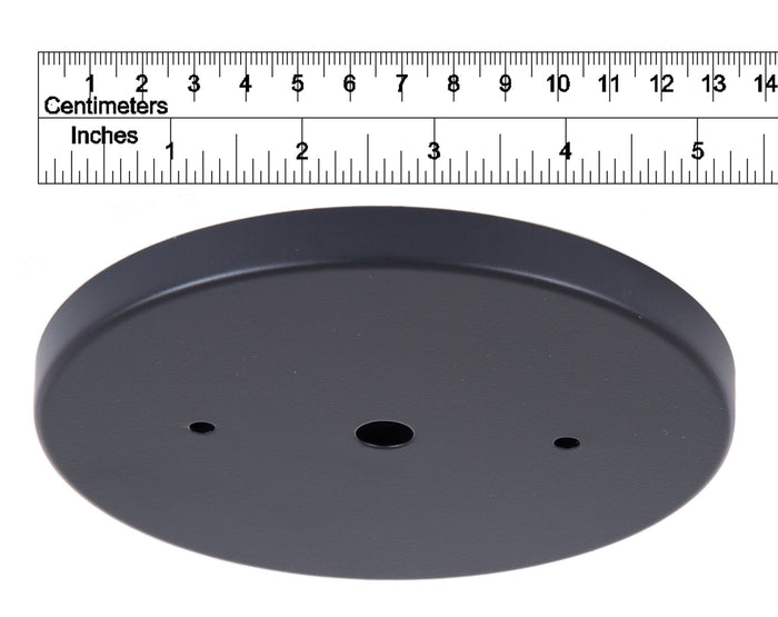 Black Modern Shallow Canopy Kit