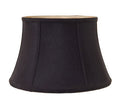 Black Tissue Shantung Floor Lamp Shallow Drum Shade - Discontinued