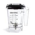 Blendtec blender container with measurement markings on a white background