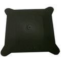 Top view of black Blendtec Soft Lid for Commercial displayed on a white background