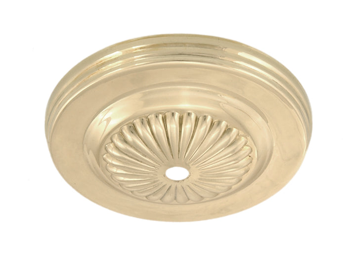Brass 5 1/4 Inch Stamped Embossed Canopy