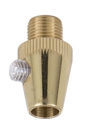Brass Finish Metal Cord Grip Bushing w/Set Screw