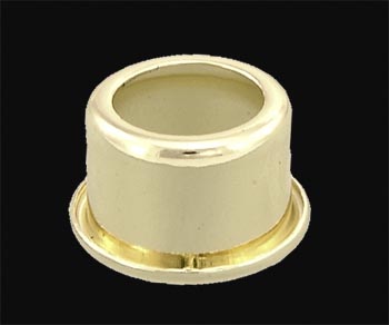 Brass Plated CANDELABRA Cap, 15/16" I.D., 5/8" ht.