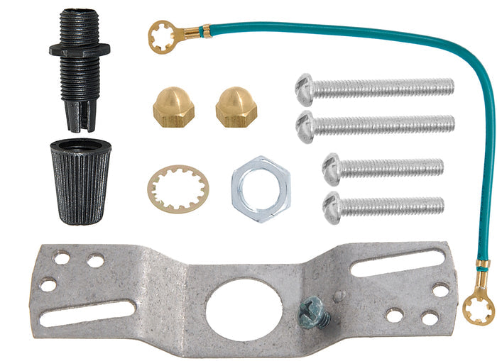Brass Plated Modern Shallow Canopy Kit