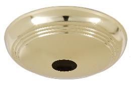 Polished Brass Screw Collar Ribbed Canopy Kits